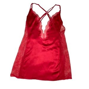 Victoria’s Secret Red Slip Lace Dress